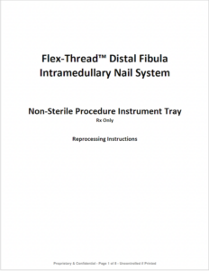 flex-thread distal fibula reprocessing instructions
